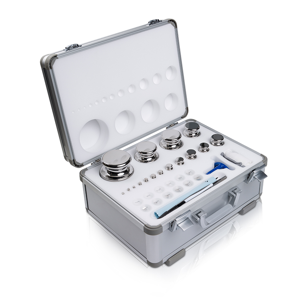 Testgewichtsset der Premium- und High-Grade-Serie von 1 mg bis 5 kg